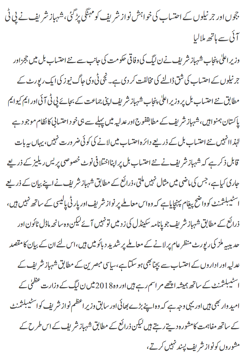 Shahbaz Sharif Nay PTI Say Hath Mila Liay