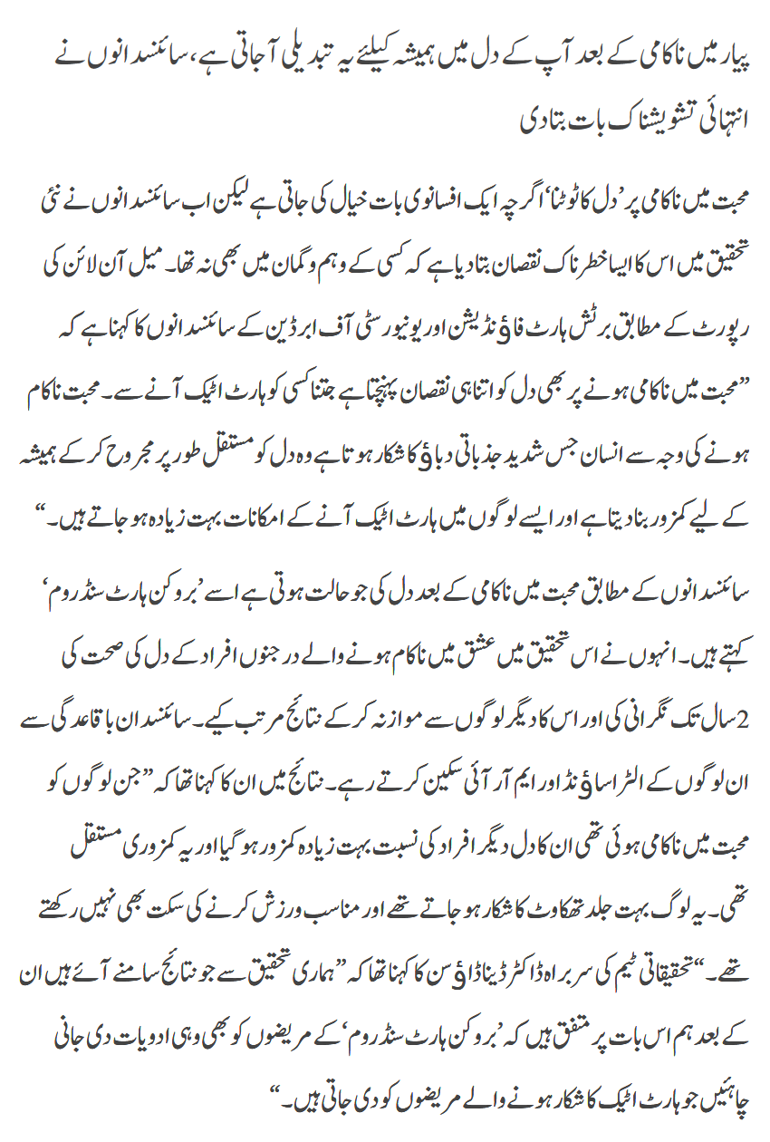 Pyar Mein Nakami Kay Baad Tabdeeli
