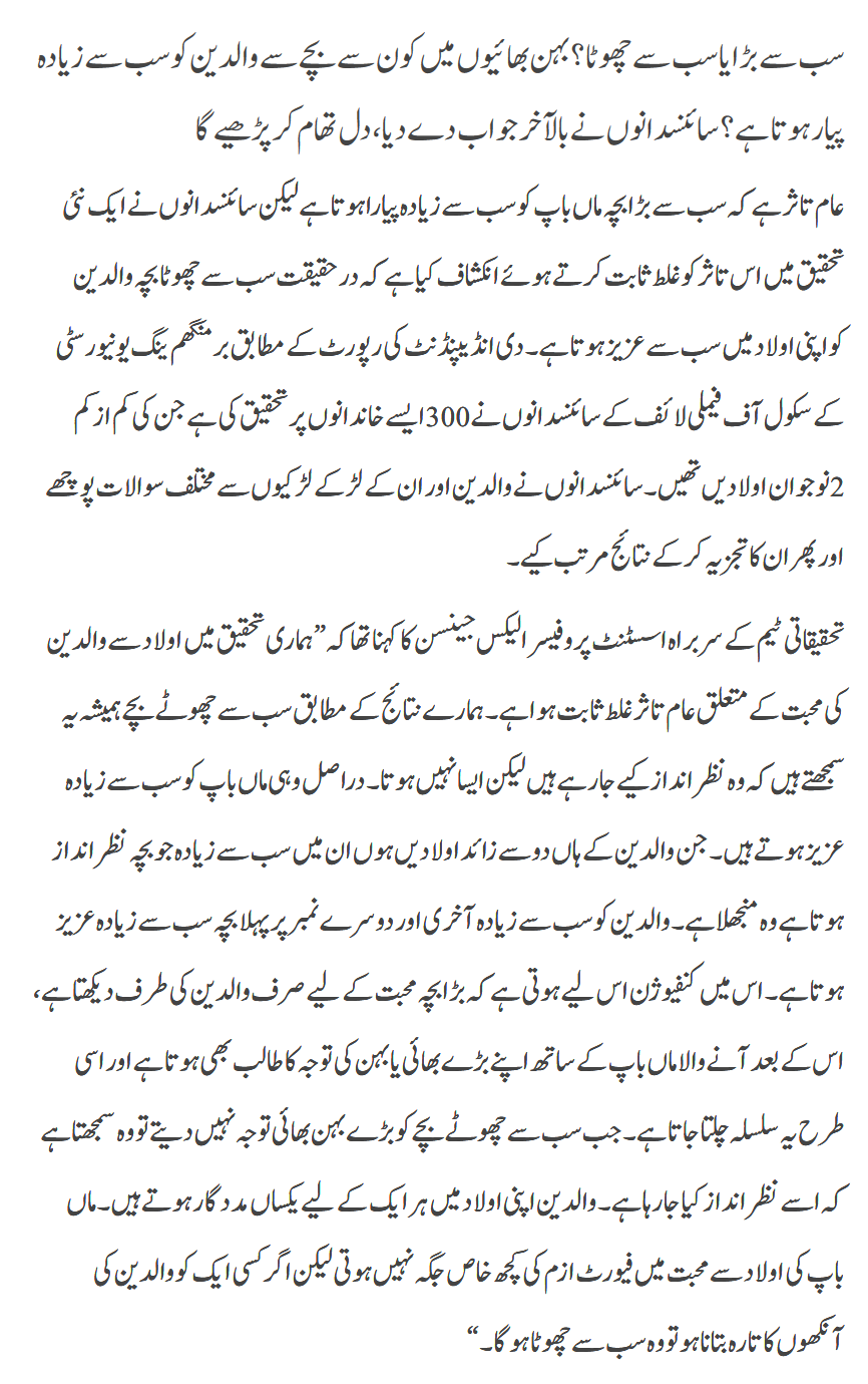 Waliden Ka Favourite Konsa Bacha